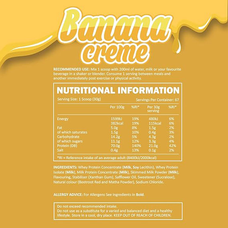 Efectiv Nutrition Whey Protein 2kg Banana