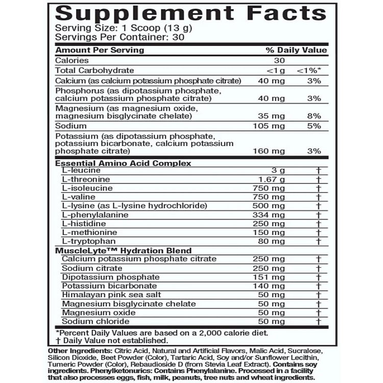ترکیبات آمینو EAA پلاس پلاتینیوم ماسل تک