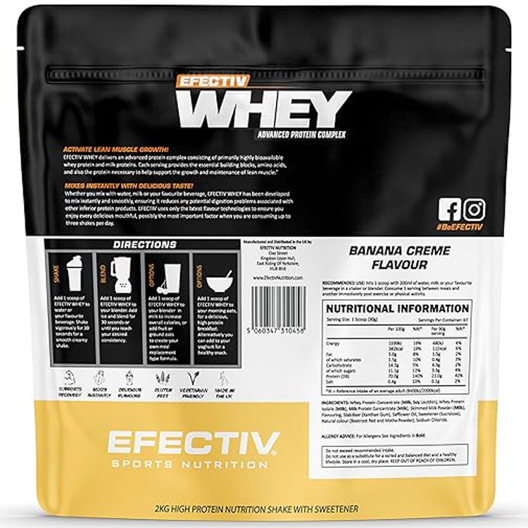 قیمت پروتئین وی 2 کیلوگرم افکتیو