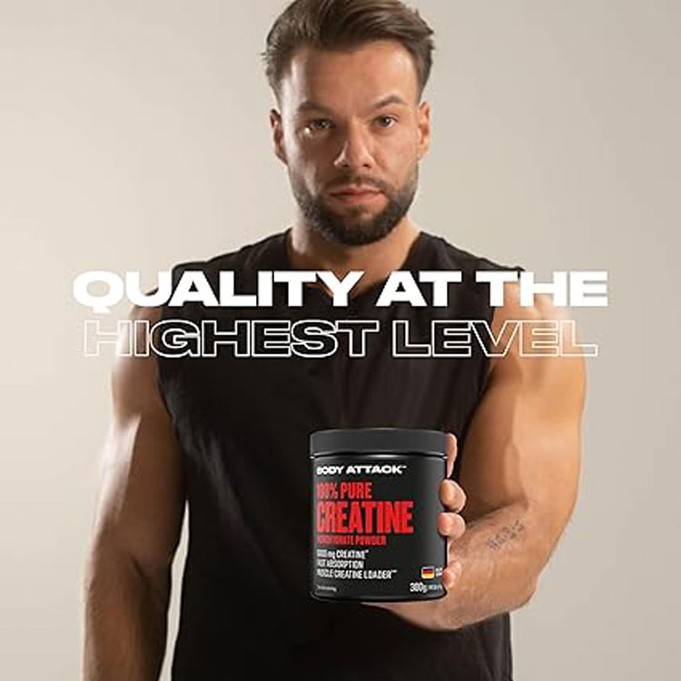 قیمت کراتین مونوهیدرات 300 گرم بادی اتک