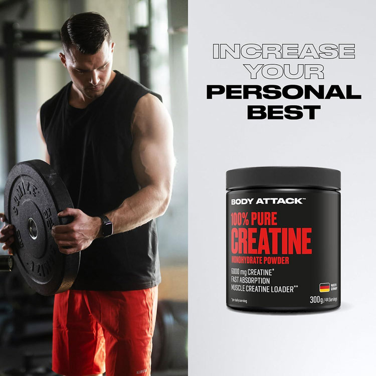 کراتین مونوهیدرات 300 گرم بادی اتک 4